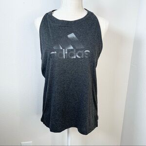 Adidas Grey Racerback Tank Top Sz XL